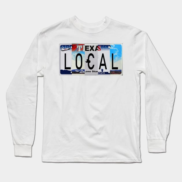 Texas Local License Plates Long Sleeve T-Shirt by stermitkermit